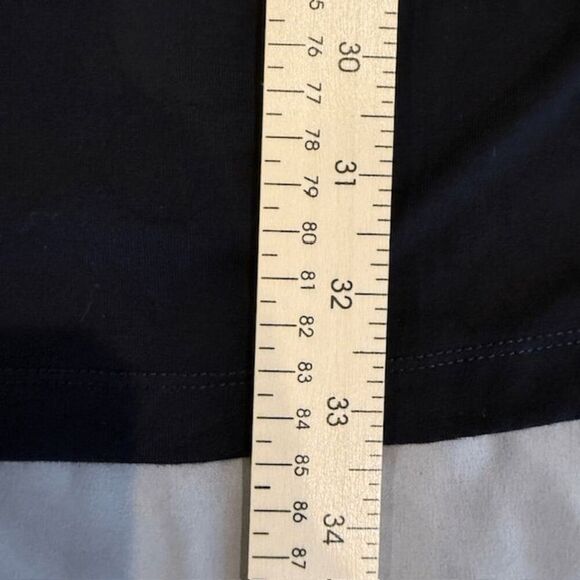 MiKAH Sachie Kintsugi Skirt in Black & Metallic Gold Stretch Midi Size Medium - Picture 8 of 8